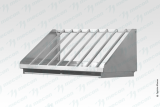 Сушка для крышек вертикальная СКВн - 300*400*260 "Norma Inox", нерж. сталь, 6 ячеек